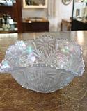 US Glass, carnival glass Cosmos and Cane bowl