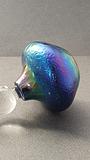 Super Signed Art Glass Perfume Bottle Iridescent Peacock Colours
