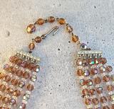 vintage swarovski crystal bead necklace