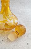 High Quality European Cut to Clear Perfume Bottle Hand Cut Decoration