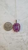 Stunning Sterling Silver Alexandrite Pendant Sterling Silver Chain