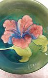 Richly coloured Moorcroft Pottery Hibiscus dish.