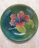 Richly coloured Moorcroft Pottery Hibiscus dish.