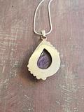 Powerful Charoite Pendant Set in Sterling Silver