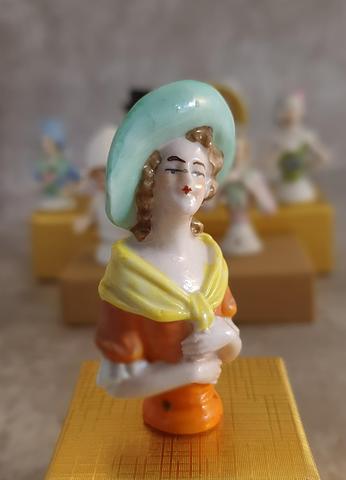 Beautiful Antique Porcelain Half Doll