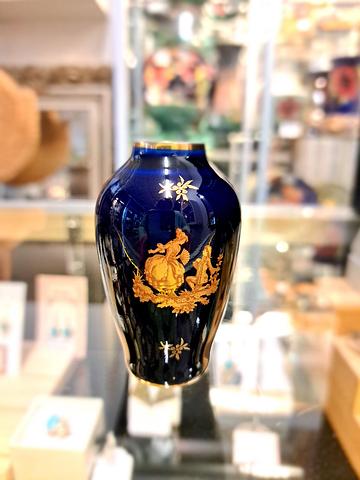 Vintage Limoges Cobalt Blue & Gold Miniature Vase
