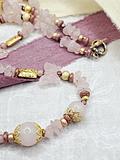 Rose Quartz "Pink Aura" Butterfly Necklace
