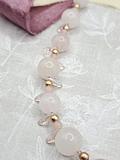 Beautiful Rose Quartz "Pink Aura" Necklace