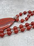 Stunning Red Jasper and Carnelian Necklace
