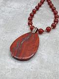 Stunning Red Jasper and Carnelian Necklace