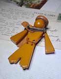 Rare Articulated Bakelite Brooch Mexican Man in Traditional Dress