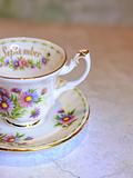 Vintage Miniature Royal Albert Flower of the Month Cup & Saucer
