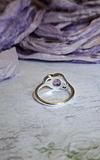 Sterling Silver Amethyst & Peridot Ring Size 9