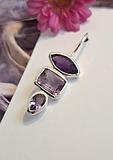 Stunning Sterling Silver and Amethyst Earrings