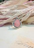 Beautiful Sterling Silver and Pink Opal