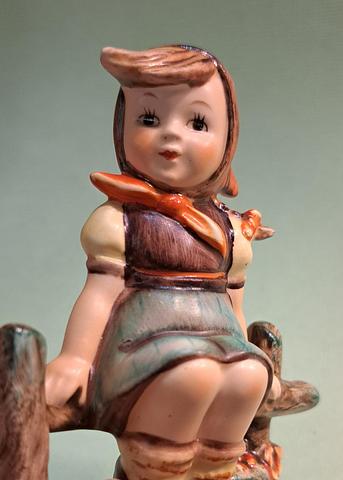 Vintage Hummel Figurine "Girl on a Fence" TMK-3